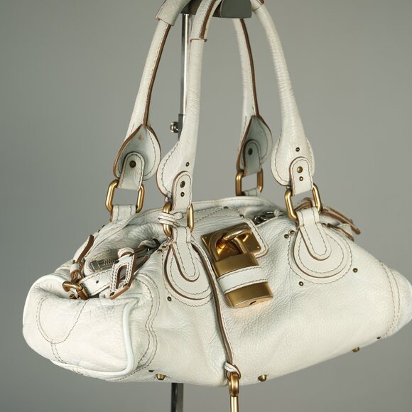CHLOE Paddington Shoulder Bag White - Picture 3 of 16